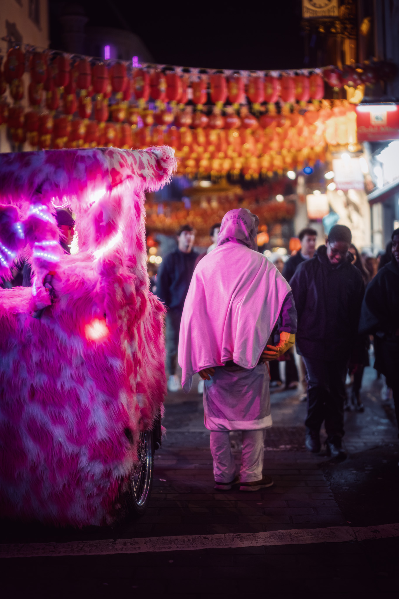 night photograph in china town london