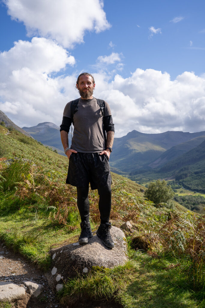 To ja na szlaku prowadzącym na szczyt Ben Nevis w Szkocji