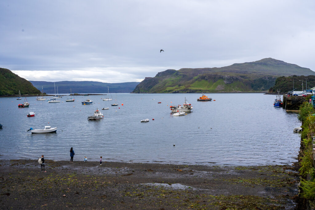 Widok na port w Portree
